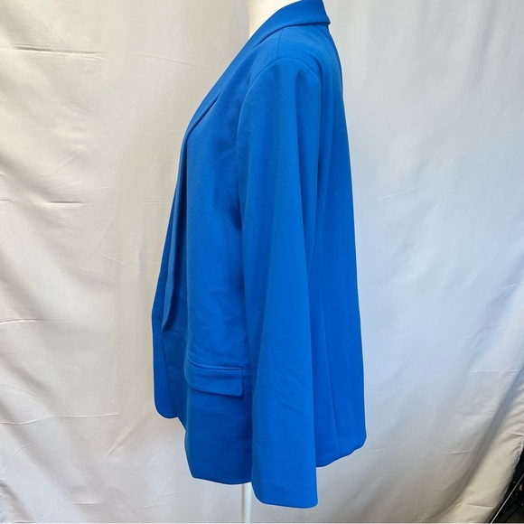 Venus Royal Blue Women’s Open Front Blazer Coat Jacket Size 14 Business Suit - Picture 7 of 15